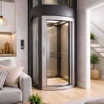 elevador para casa moderno en espacio reducido con diseño compacto en vivienda en México