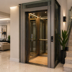 elevador para casa moderno en México instalado en vivienda residencial con diseño elegante