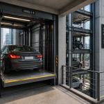 elevador para autos en proyecto vertical en México optimizando espacio en estacionamiento moderno