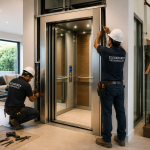 Instalación de elevadores residenciales en México en casa moderna