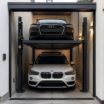 Solución con elevadores para autos en México para espacios reducidos en una cochera compacta