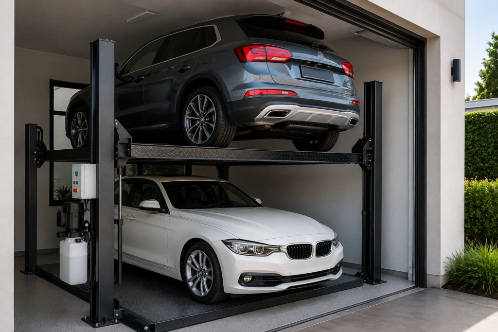 Cómo elegir elevadores para autos en México sin ampliar terreno en una cochera de doble nivel