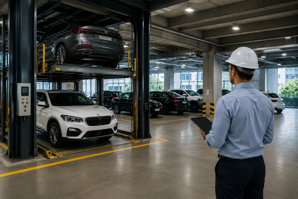 Criterios sobre cómo elegir elevadores para autos en estacionamientos de empresa en México